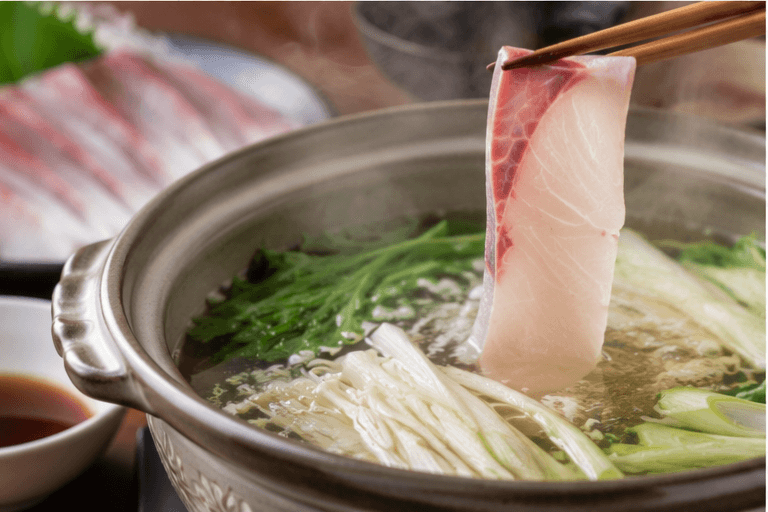 Japanese amberjack: Buri shabu-shabu