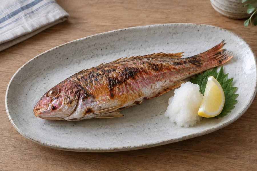 アカササノハベラの塩焼き
