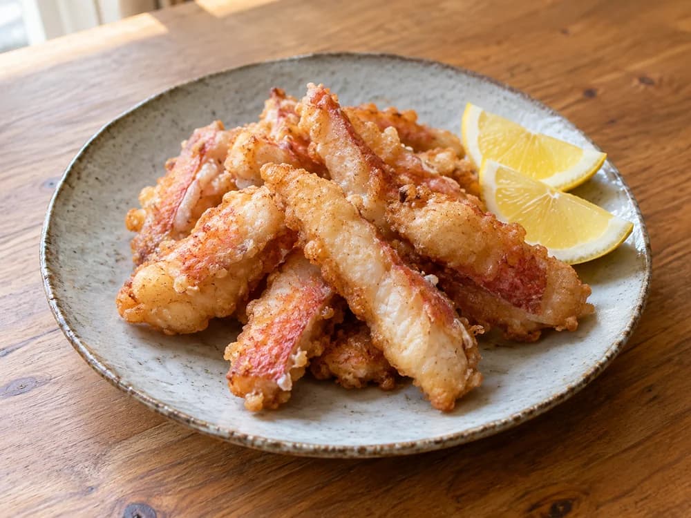 アカタチの唐揚げ