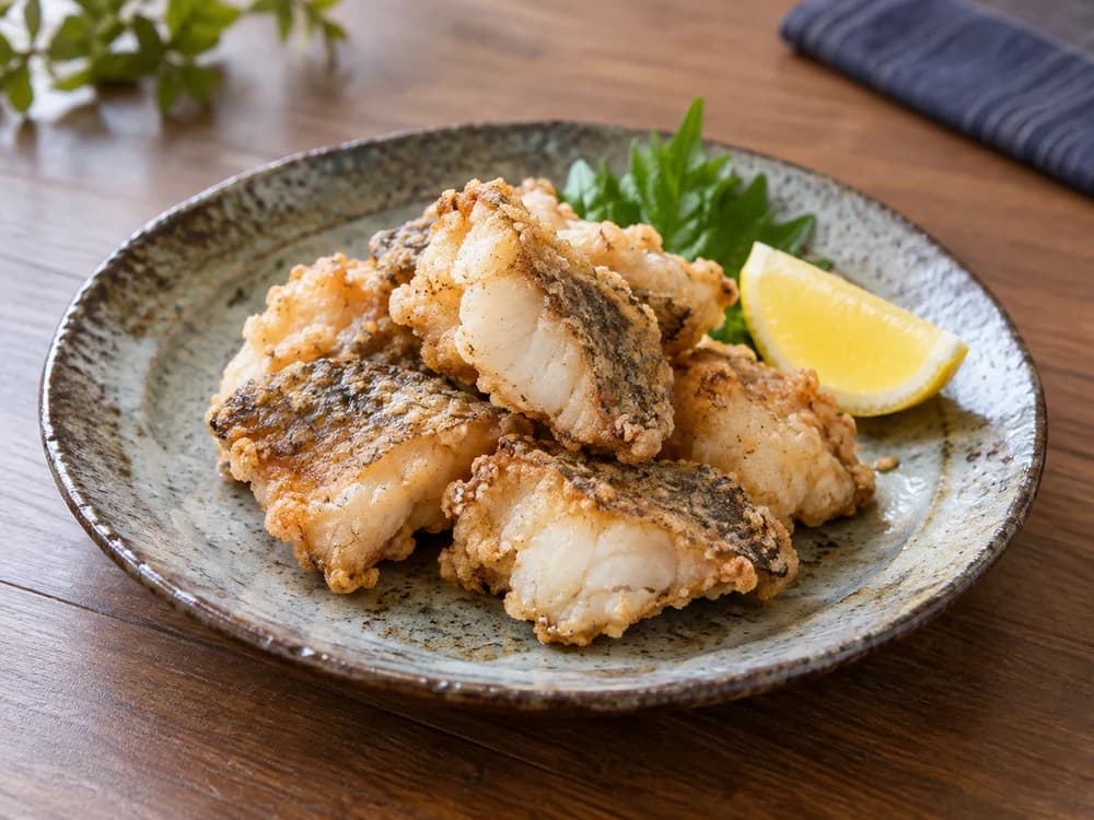 チャイロマルハタの唐揚げ