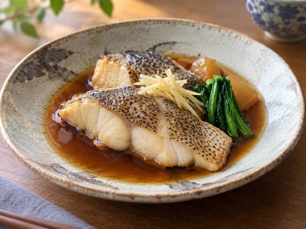 チャイロマルハタの煮付け