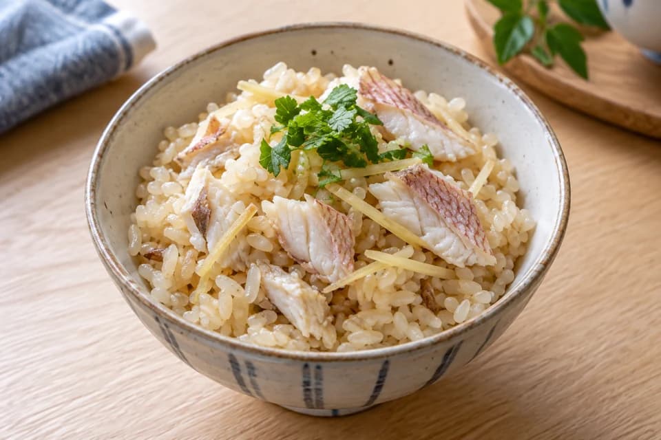 チダイの炊き込みご飯