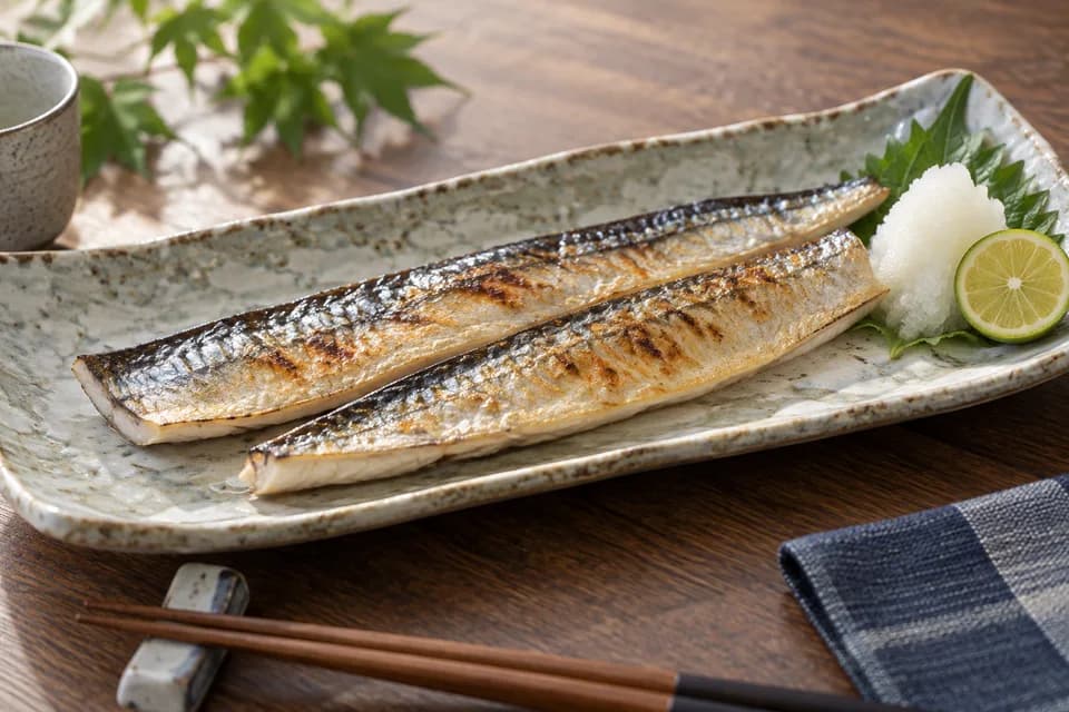 ダツの塩焼き