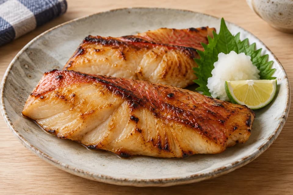 ハチビキの味噌漬け焼き