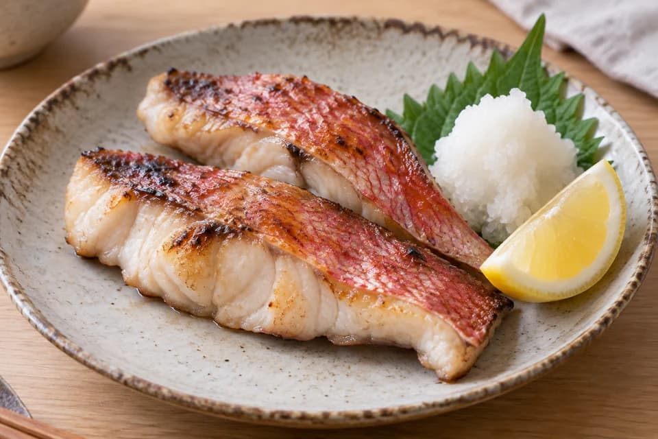 ハチビキの塩焼き