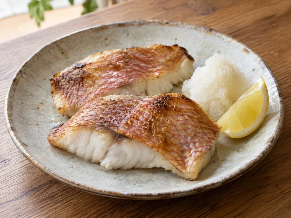 ハマダイの塩焼き