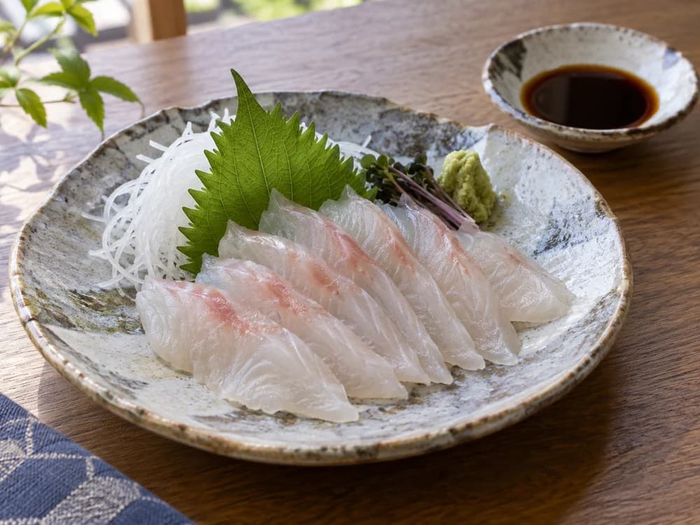 ハマフエフキの刺身