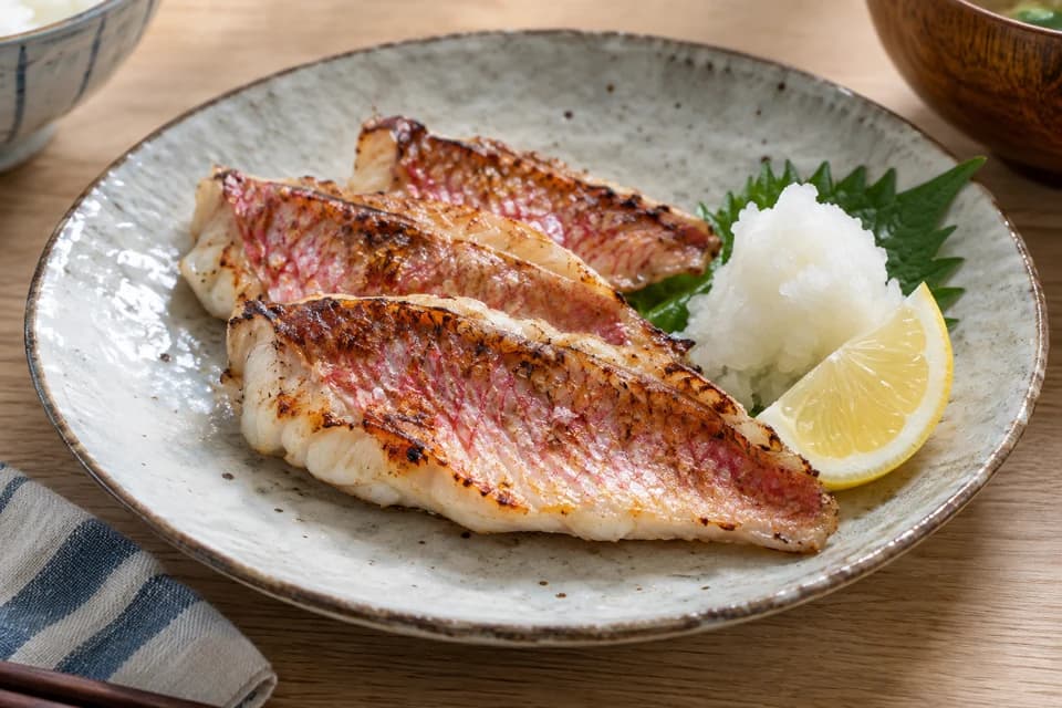 ヒメジの塩焼き