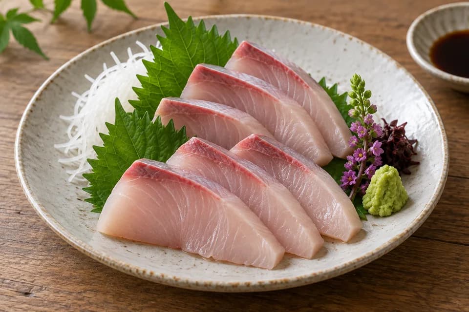 ヒラマサの刺身