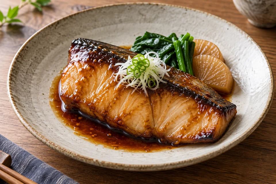 ヒラマサの照り焼き