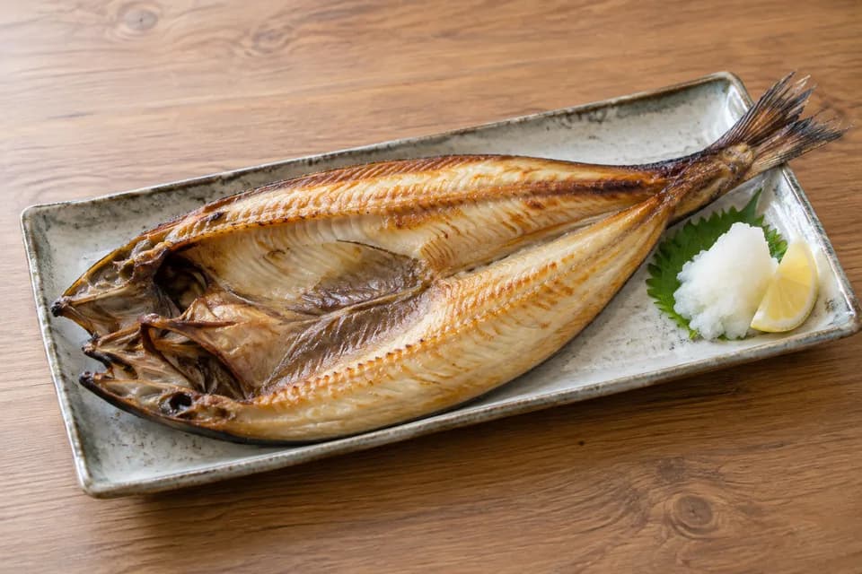 ホッケの開き干し焼き