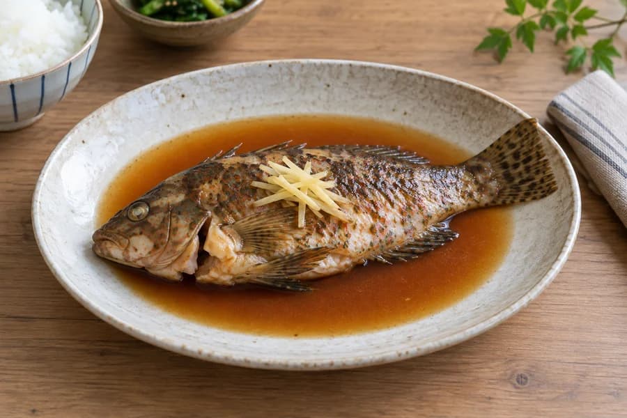 ホシササノハベラの煮付け