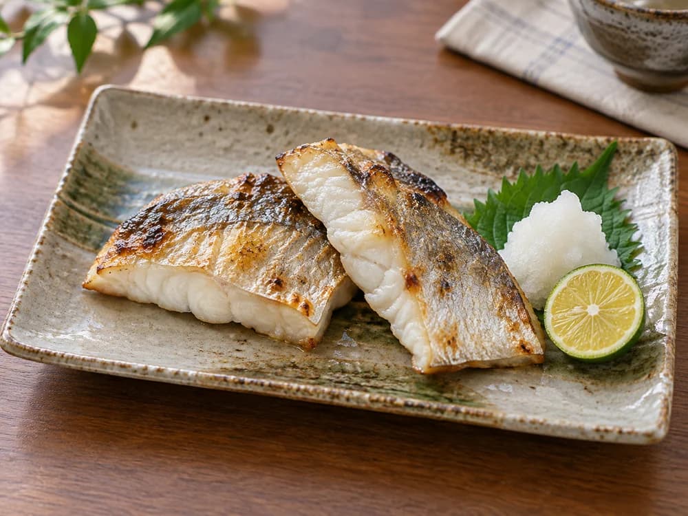 イトヒキアジの塩焼き
