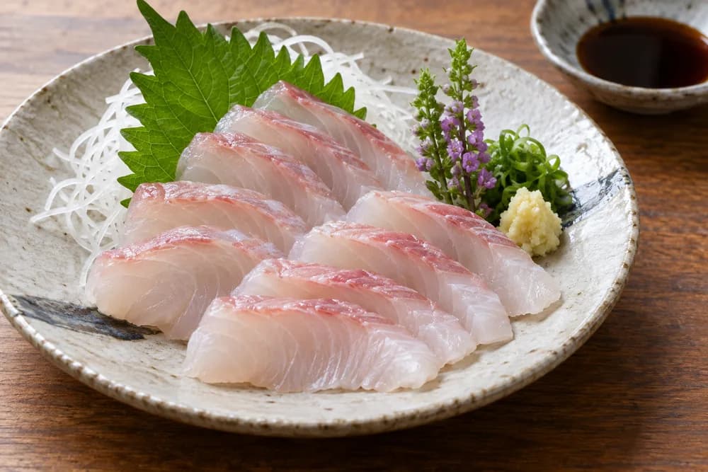 イトヨリダイの刺身