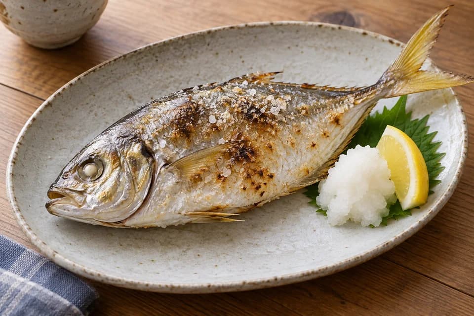 カイワリの塩焼き