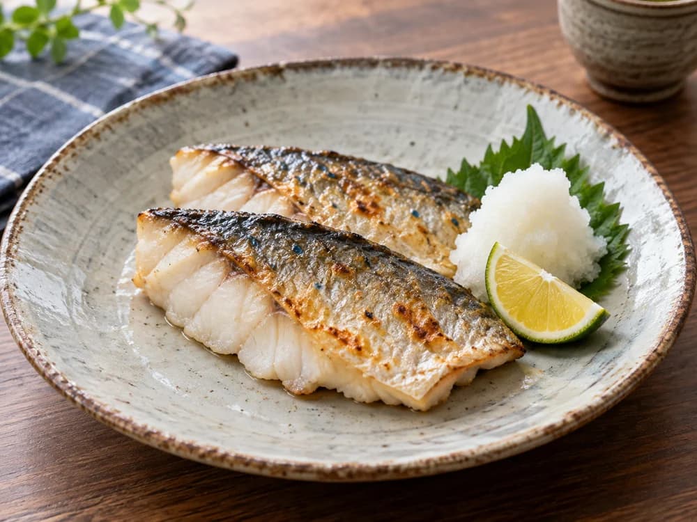 カスミアジの塩焼き