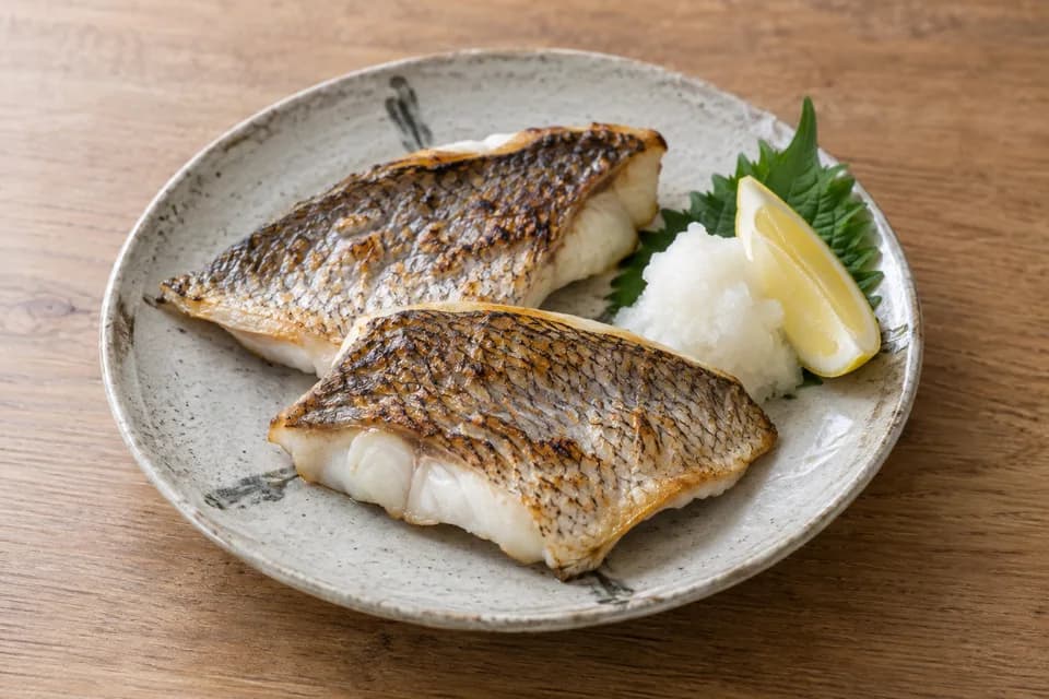 キビレの塩焼き