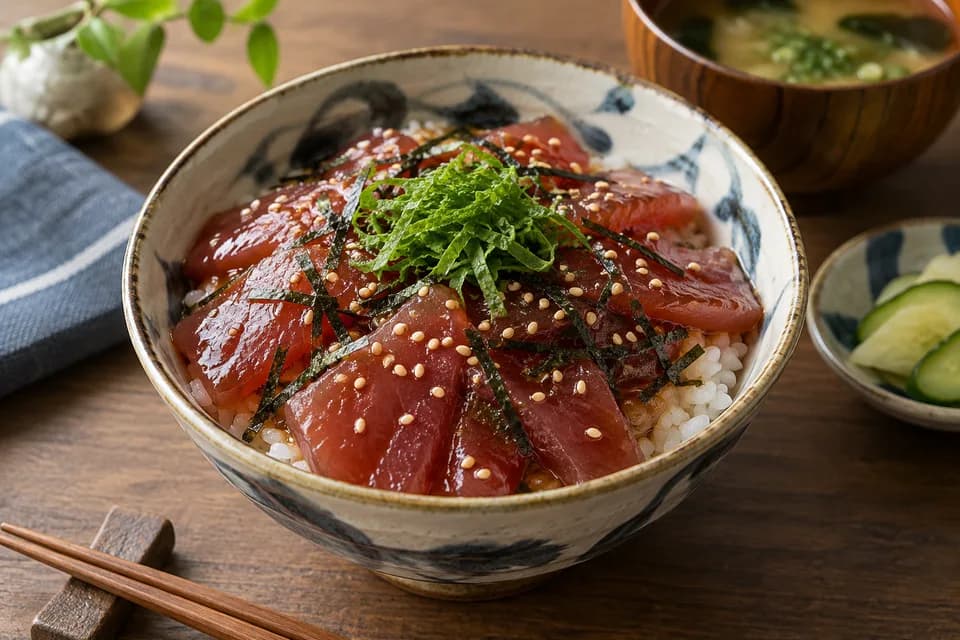 キハダの漬け丼