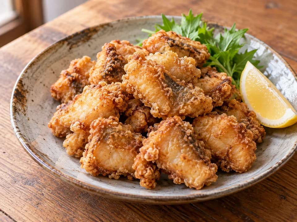 コイの唐揚げ