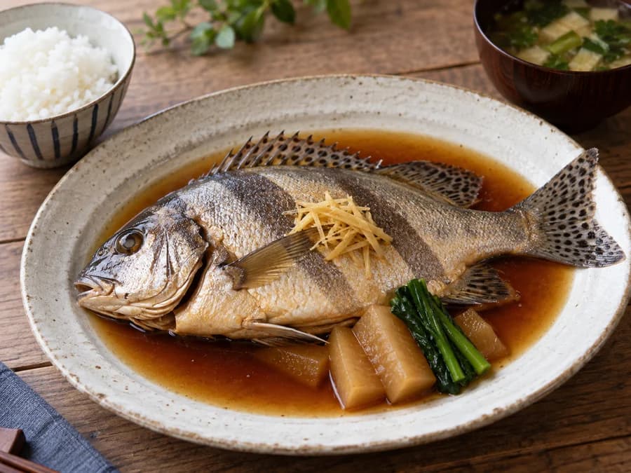 コショウダイの煮付け