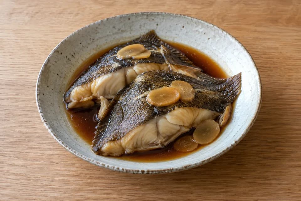クロガシラガレイの煮付け