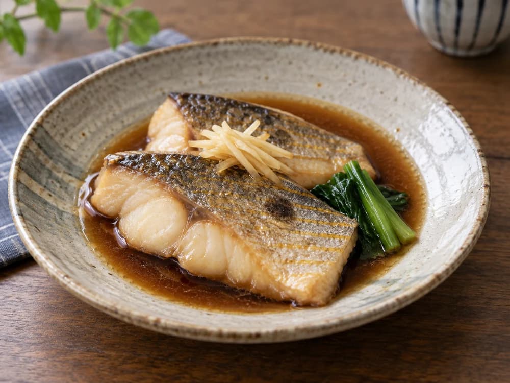 クロホシフエダイの煮付け