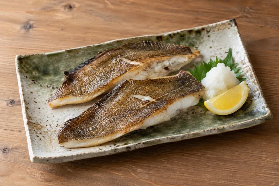 マガレイの塩焼き