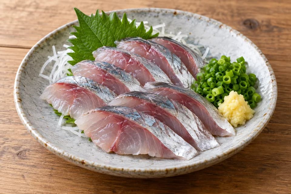 マルアジの刺身