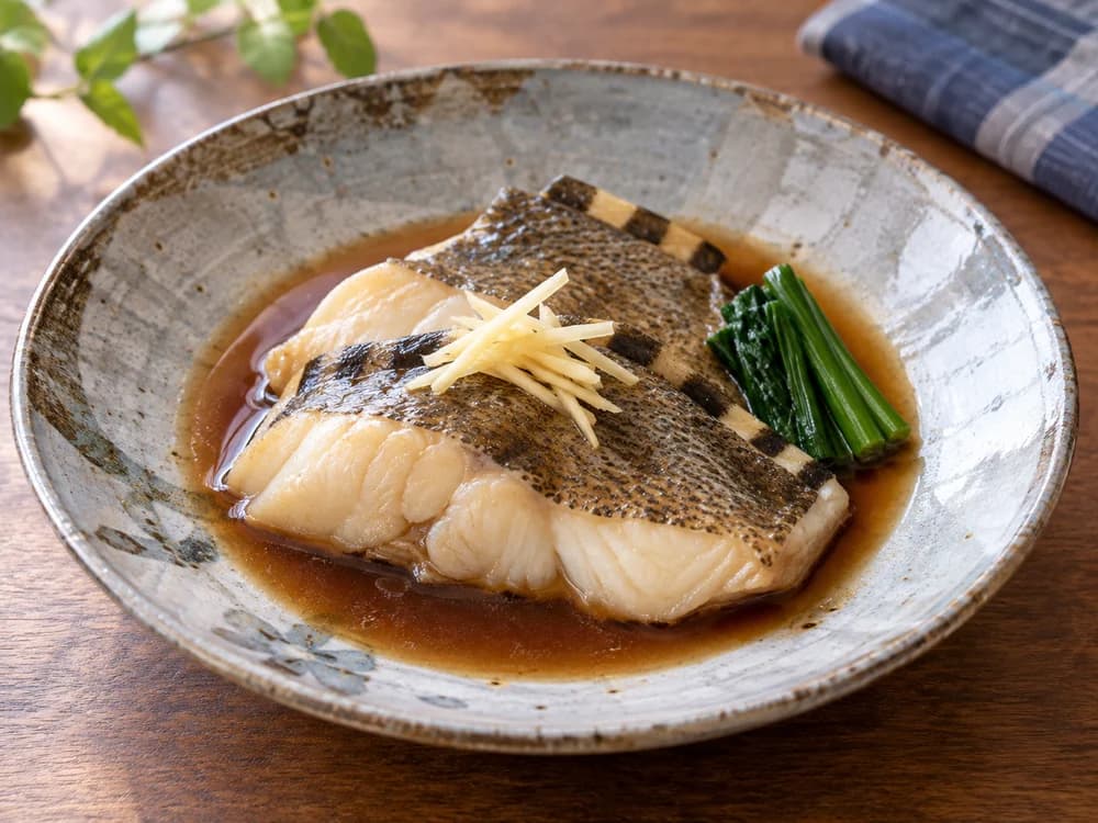 マツカワの煮付け