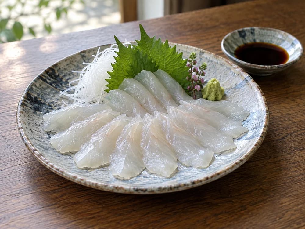 マツカワの刺身