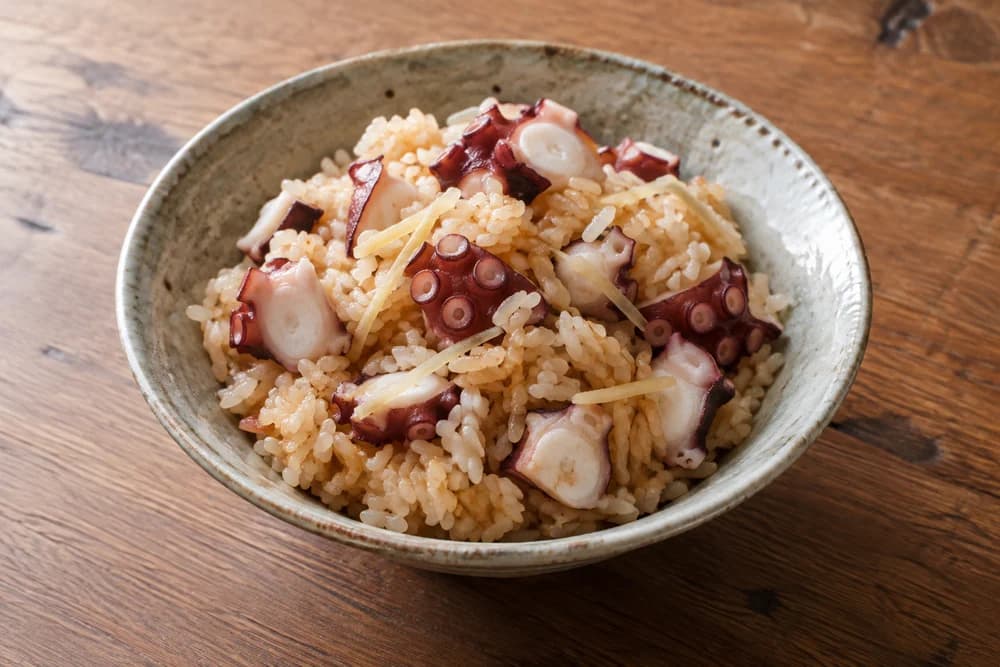 ミズダコの炊き込みご飯