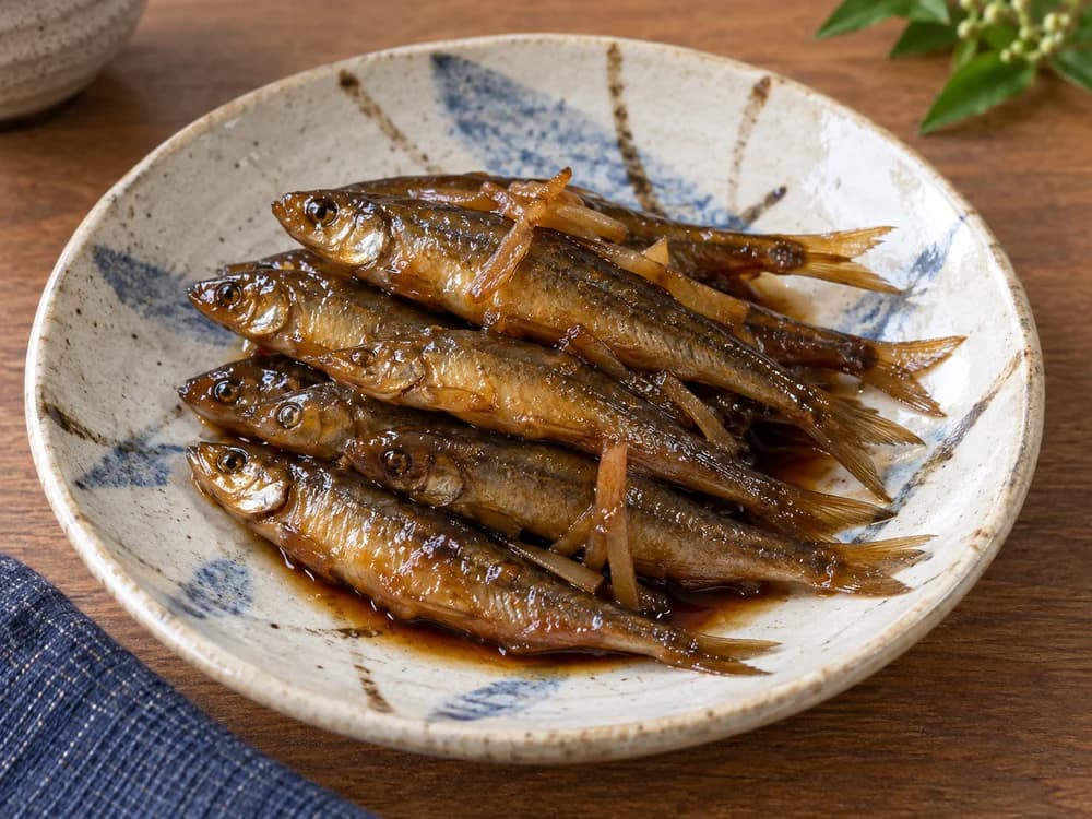 モツゴの甘露煮