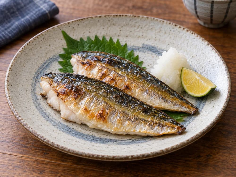ムロアジの塩焼き