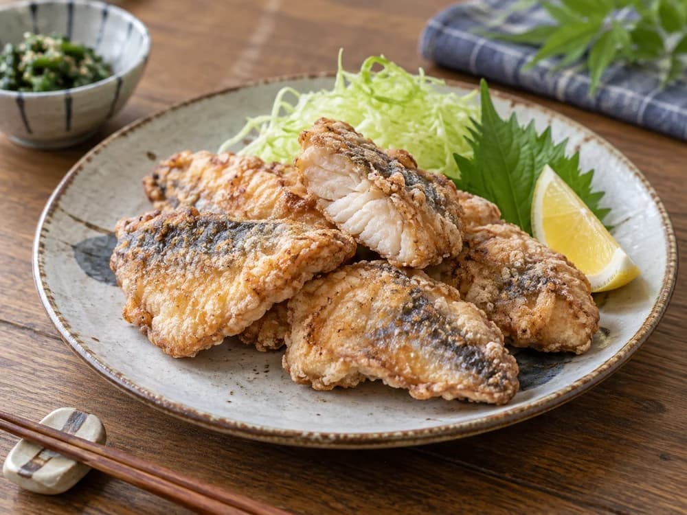 ムロアジの竜田揚げ
