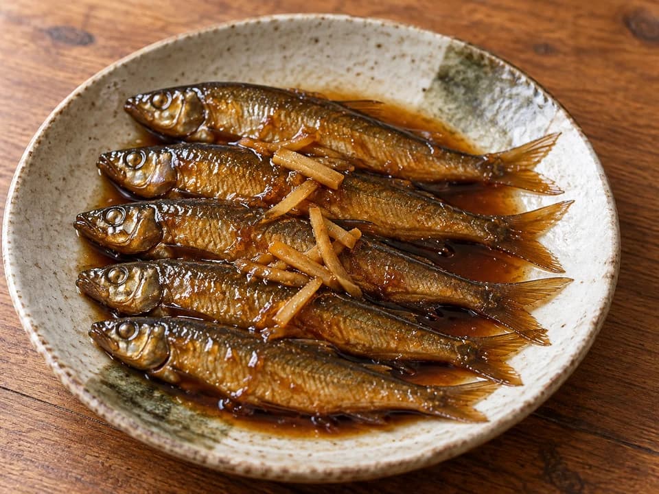 オイカワの甘露煮