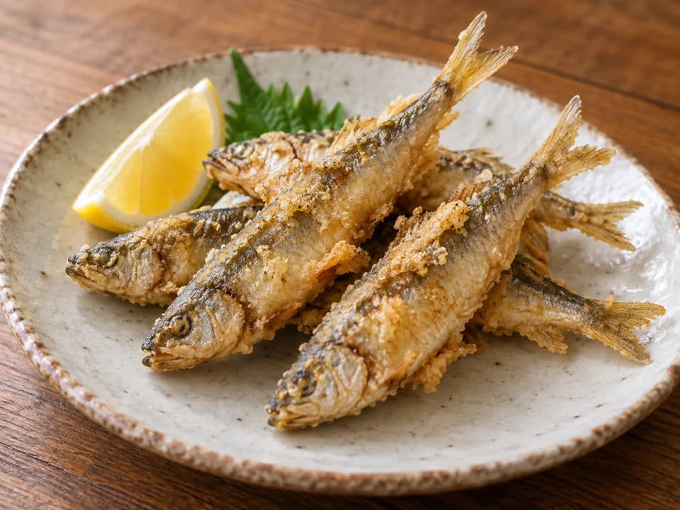 オイカワの唐揚げ