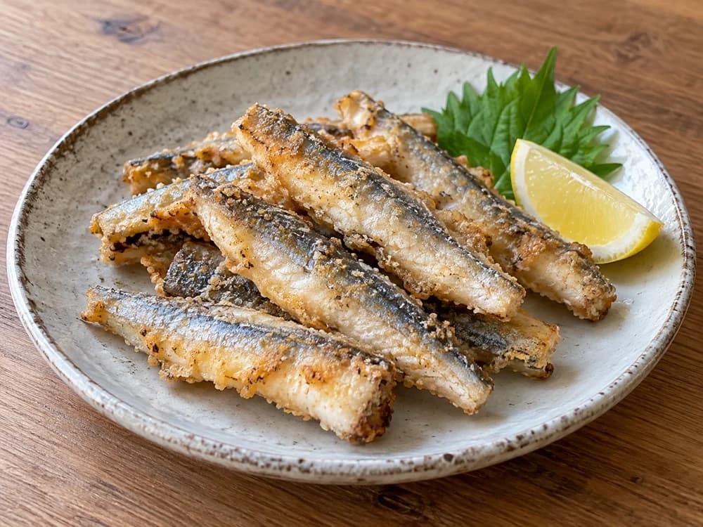 オキザヨリの唐揚げ