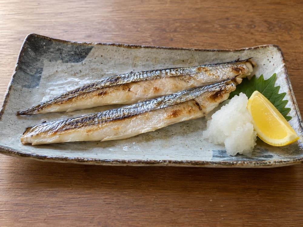 オキザヨリの塩焼き