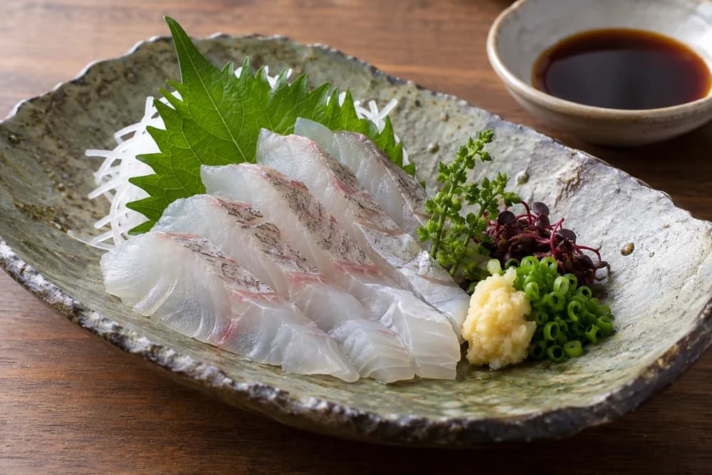 スズキの刺身