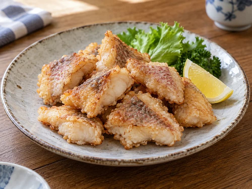 タマガシラの唐揚げ