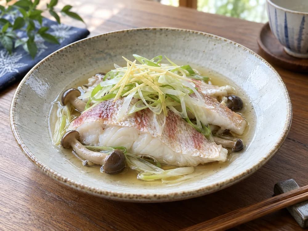 タマガシラの酒蒸し