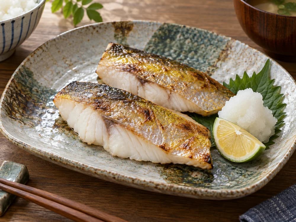 ウメイロの塩焼き