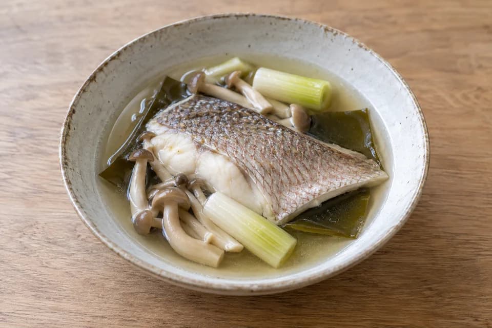 ウミタナゴの酒蒸し