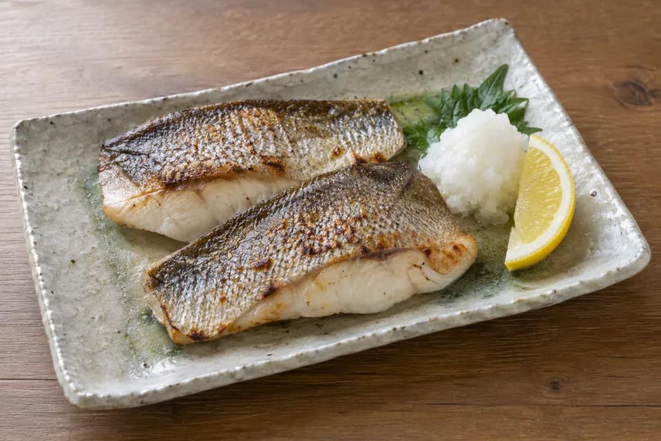 ウミタナゴの塩焼き