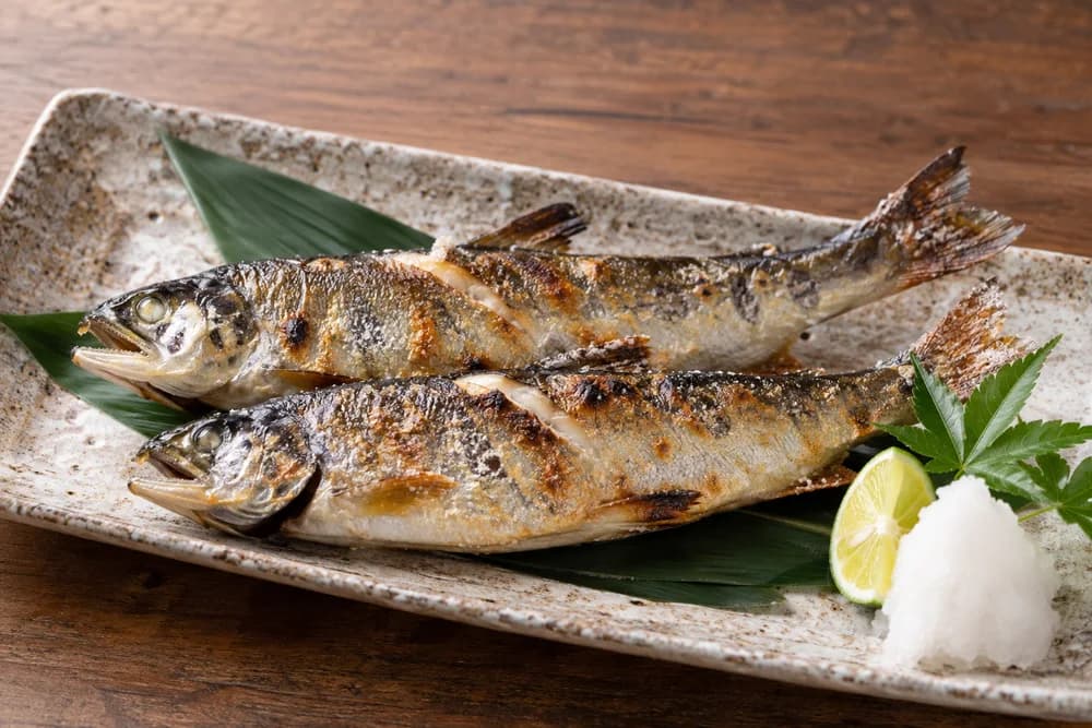 ヤマメの塩焼き