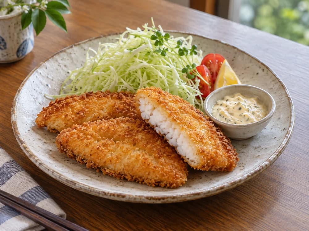 ヨコスジフエダイのフライ