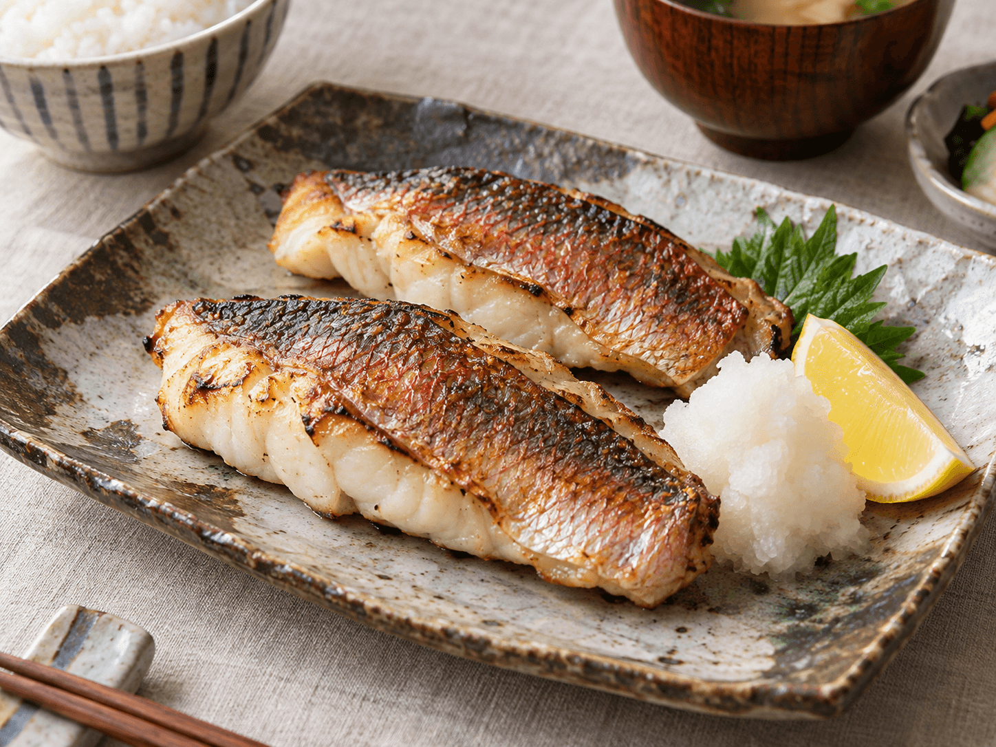 アカムツの塩焼き