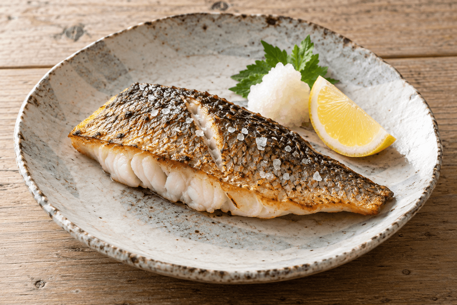クロダイの塩焼き
