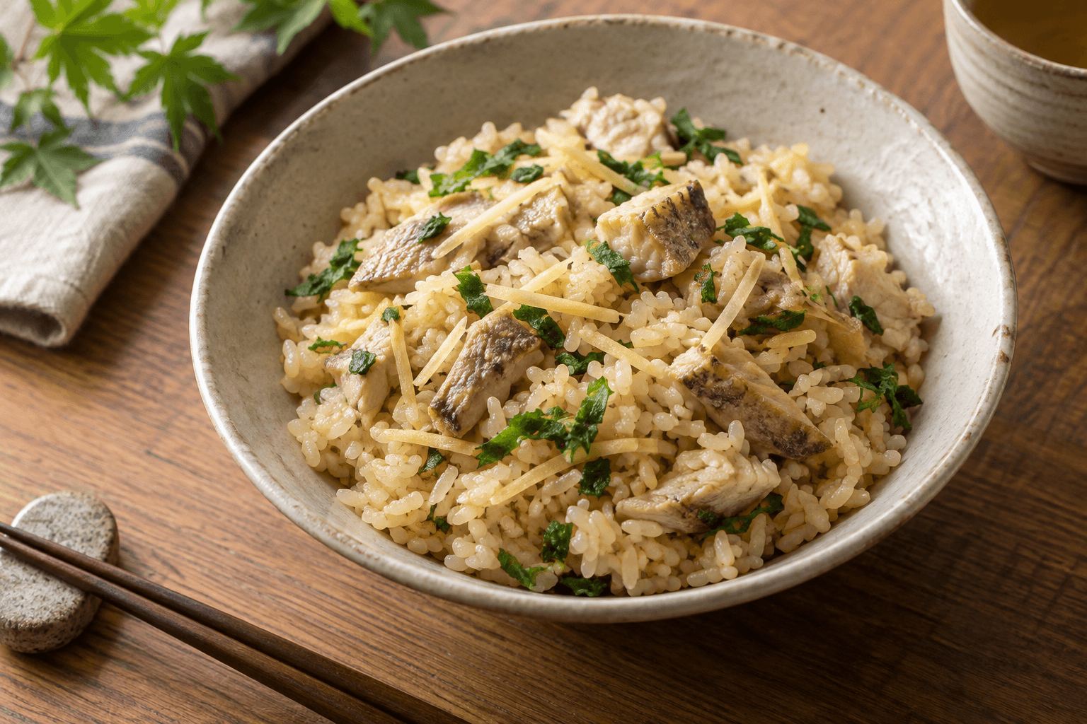 マハゼの炊き込みご飯