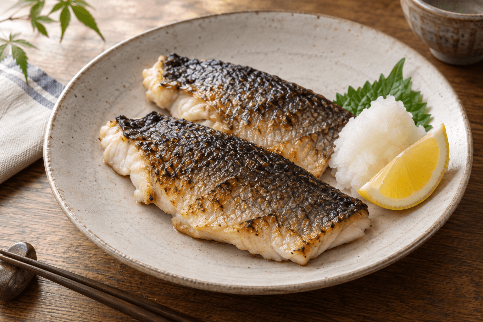メジナの塩焼き